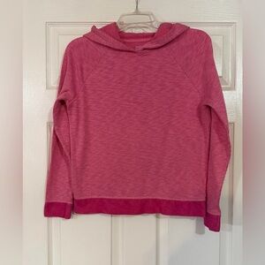 Cat & Jack Thermal Pink Girls XL 14 Hooded Waffle Knit Long Sleeve Shirt  Top